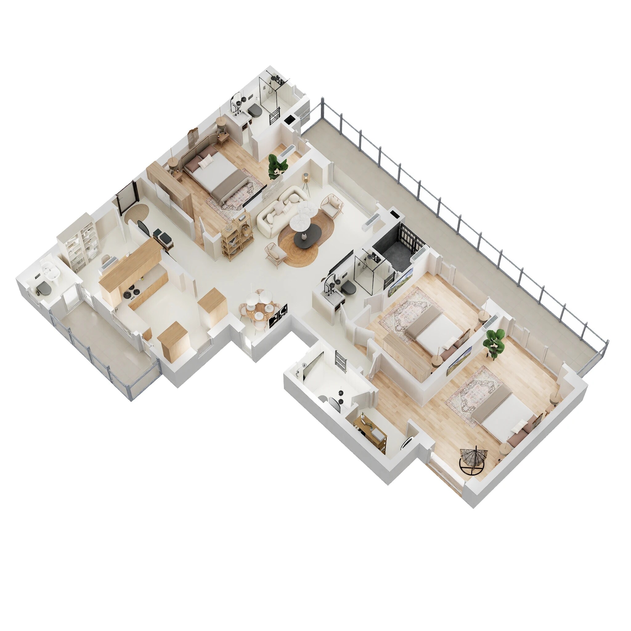 3 BHK 2368 Sq. Ft. Apartment