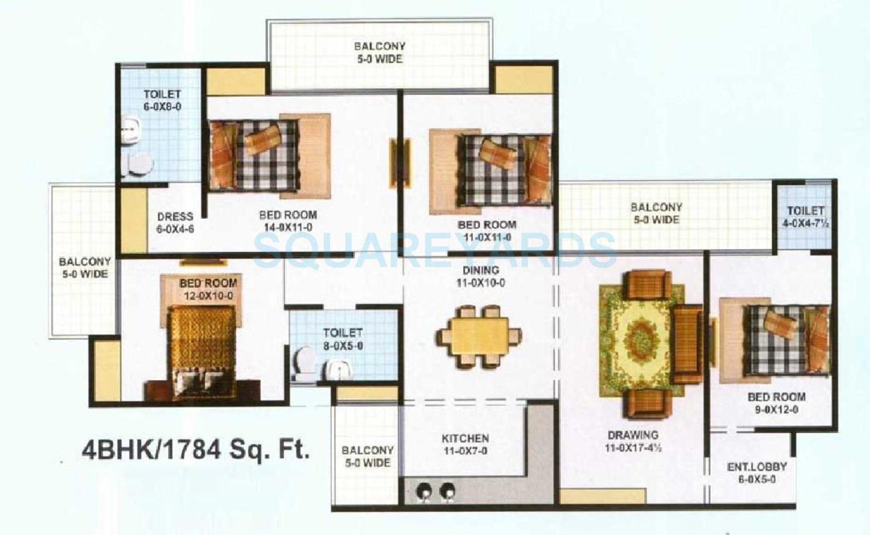kbnows apartment apartment 4bhk 1784sqft 1