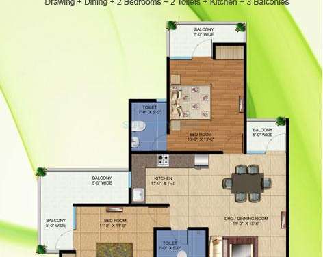 keltech imperial greens apartment 2bhk 1175sqft 1