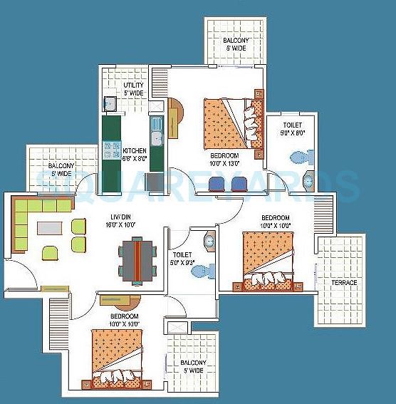 La Residentia Floor Plans - Noida Ext Tech Zone 4, Greater Noida