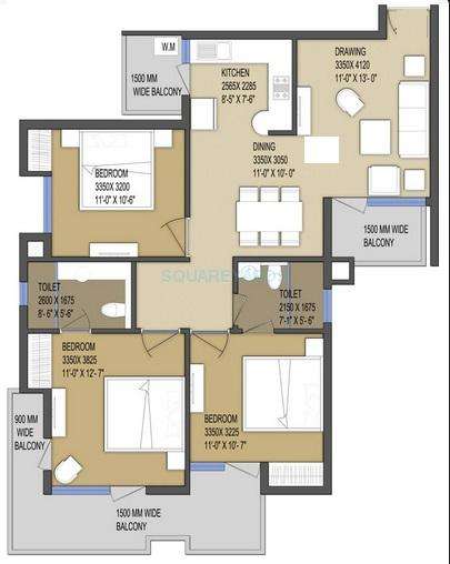 le solitarian city apartment 3bhk 1425sqft 1