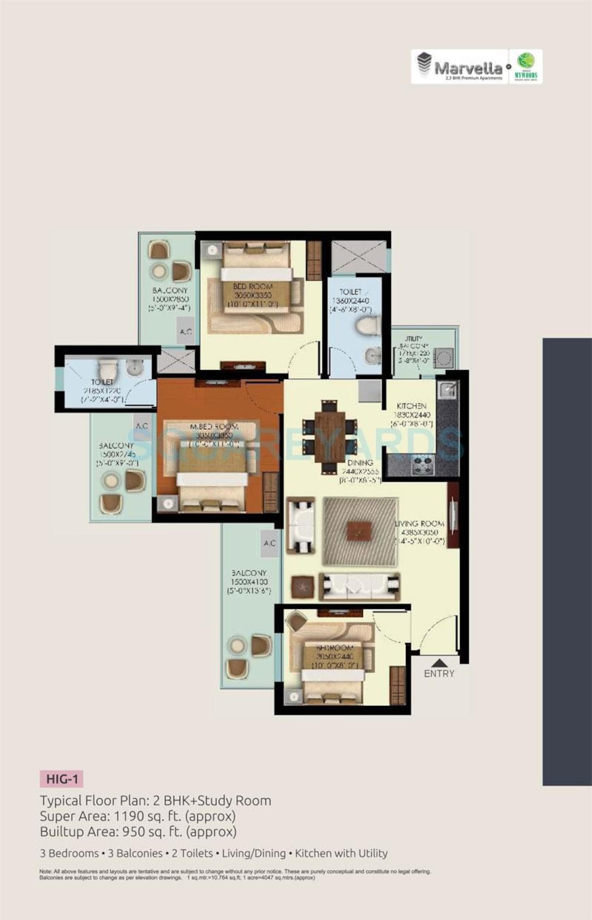 mahagun mywoods apartment 2 bhk 1190sqft 20231427011450
