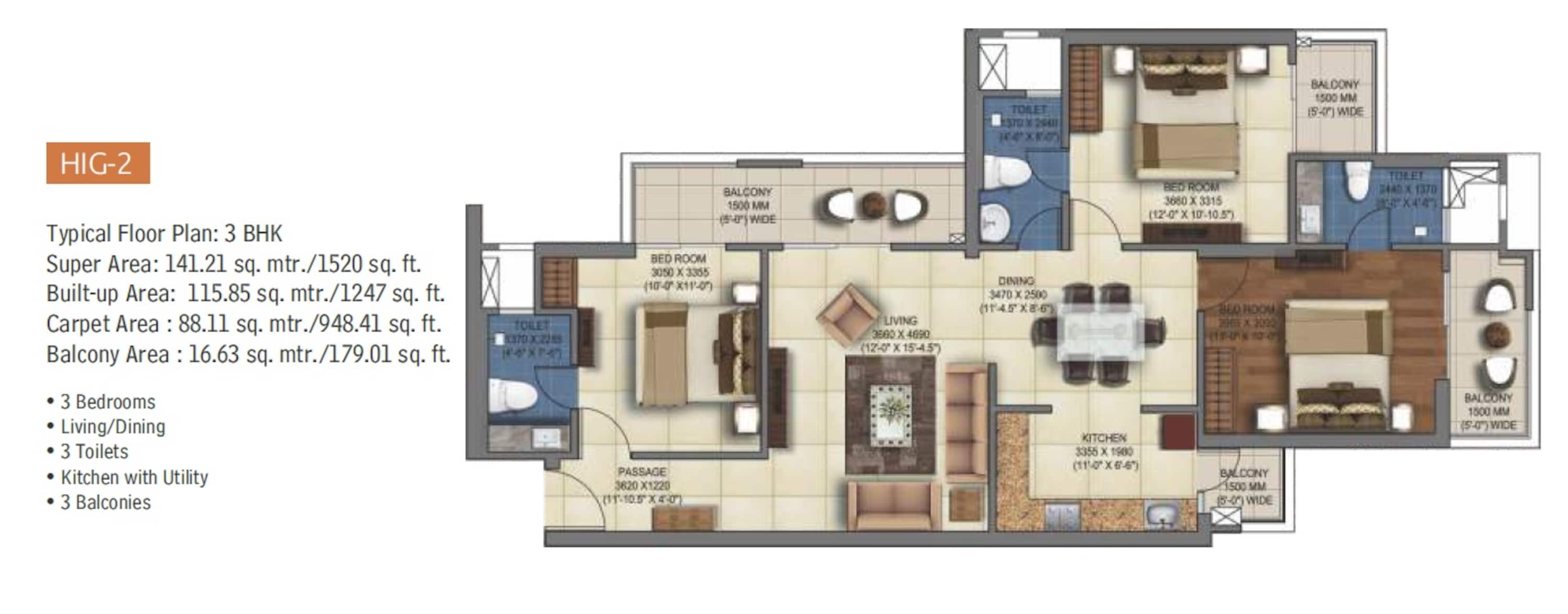 mahagun mywoods apartment 3 bhk 1520sqft 20231627011602