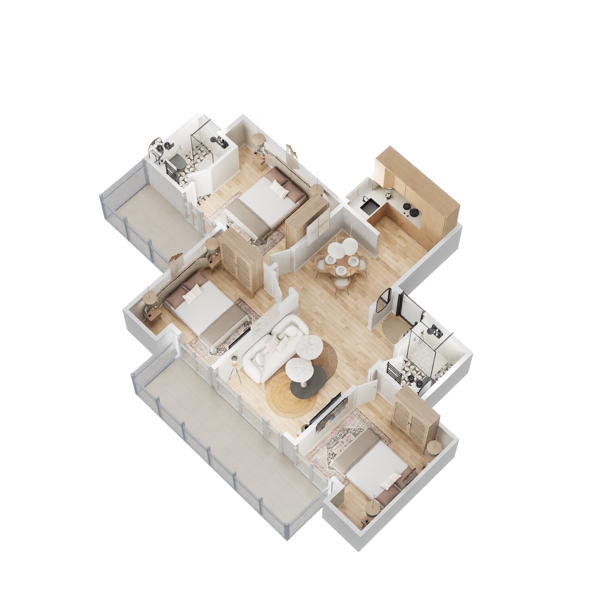 3 BHK 1395 Sq. Ft. Apartment