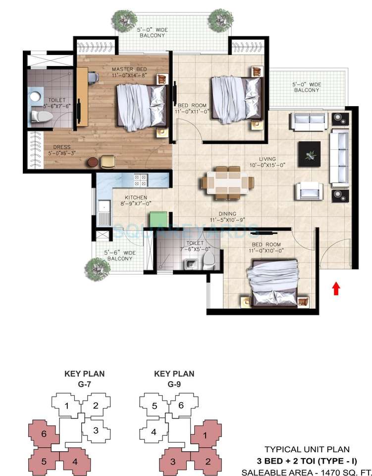 nirala greenshire apartment 3bhk 1470sqft 71