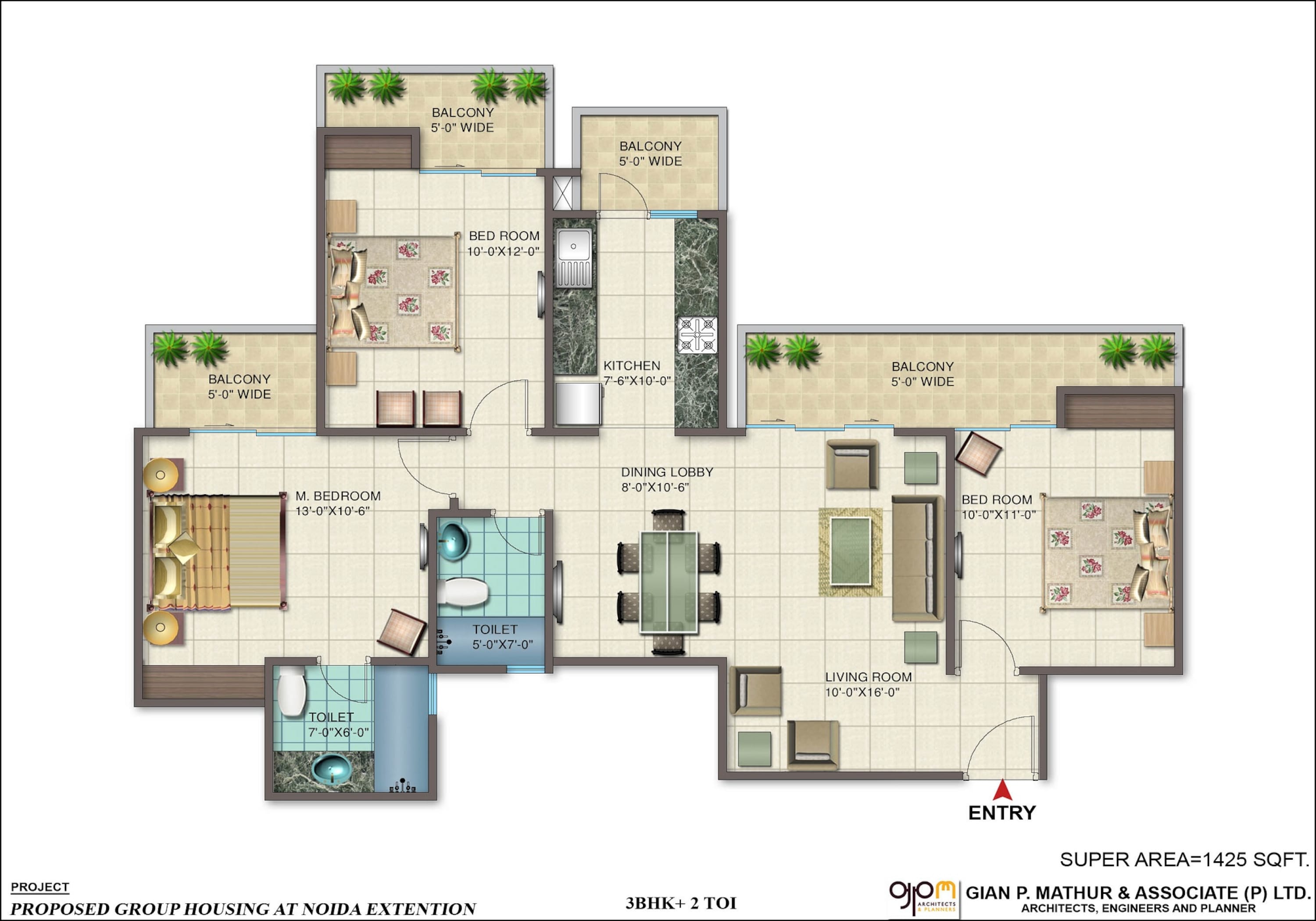 nirala world splendora apartment 3bhk 1425sqft 51