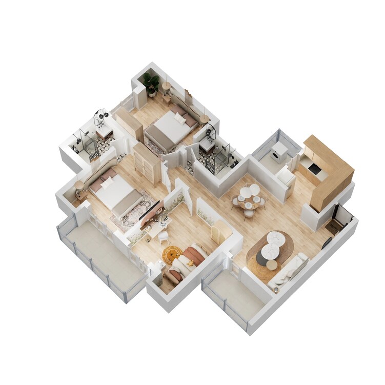 oasis grandstand apartment 3 bhk 1405sqft 20232123122100