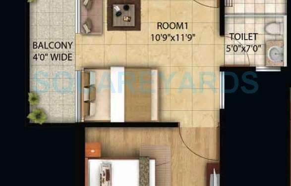 omson star residency apartment 2bhk 700sqft 1