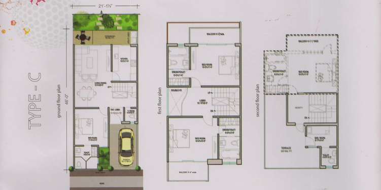 paramount golfforeste apartment 4bhk sq terrace 2185sqft 1