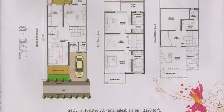 paramount golfforeste apartment 4bhk sq terrace 2220sqft 1