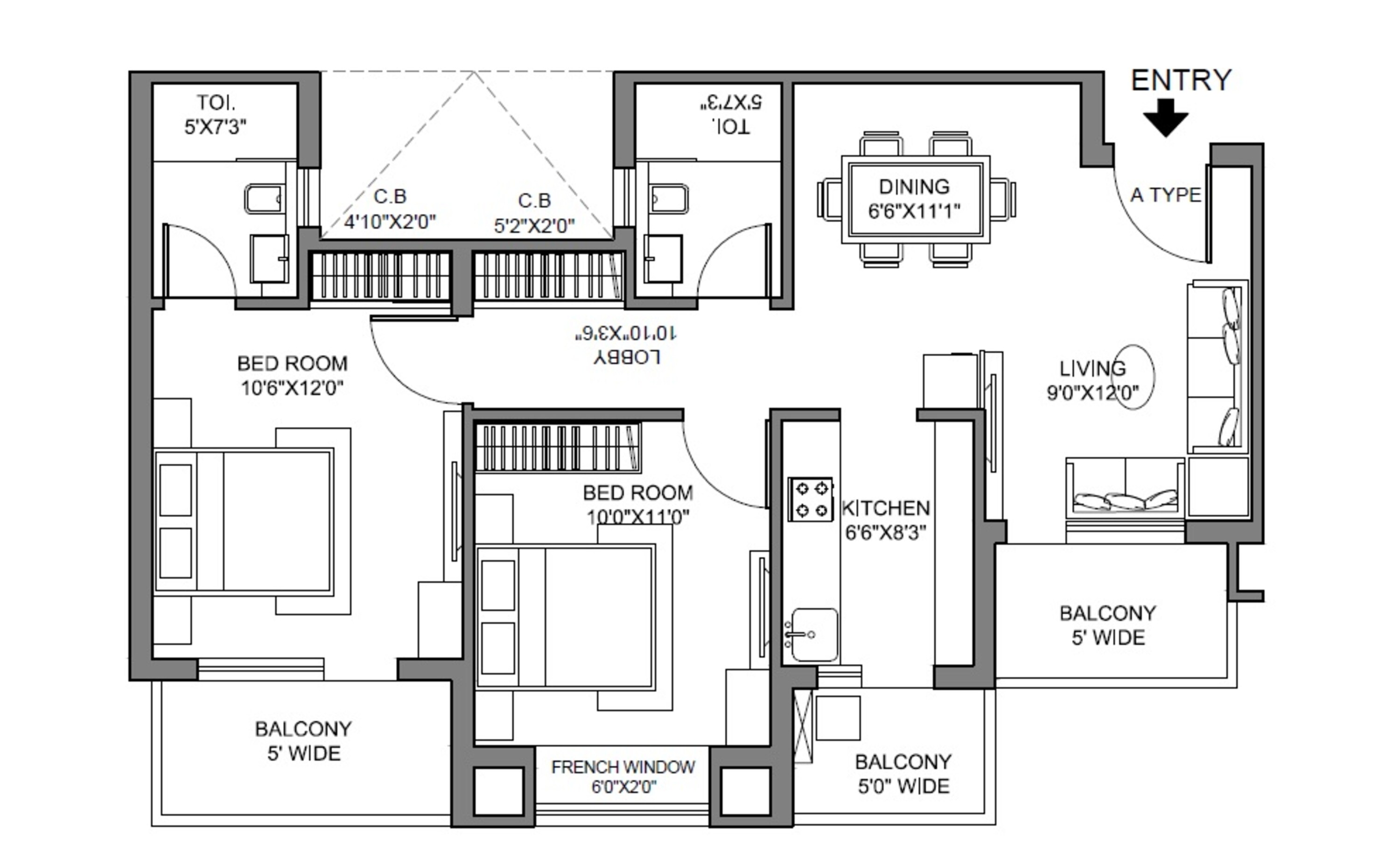 radhey krishna casa green i apartment 2bhk 1050sqft 31
