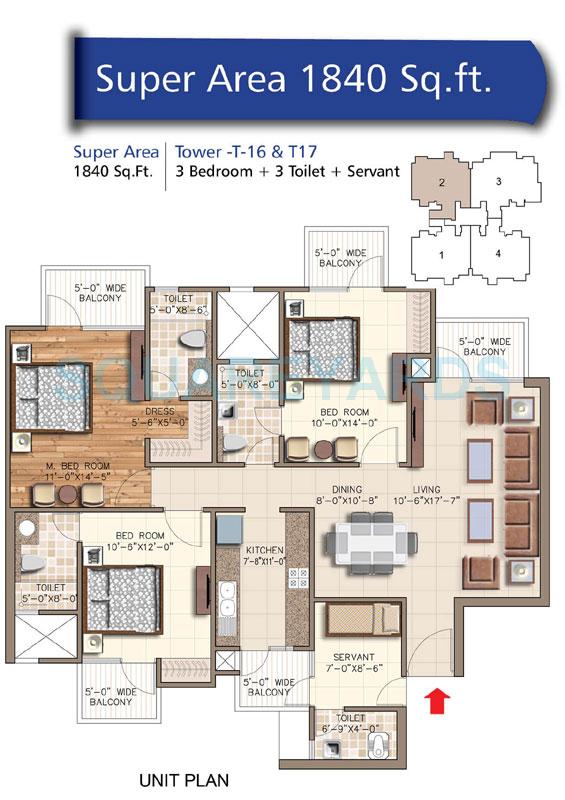 rudra aquacasa apartment 3bhk 1840sqft 1