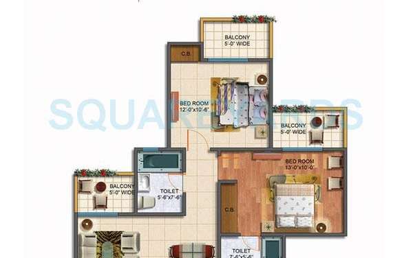 rudra palace heights apartment 2bhk 1088sqft 91