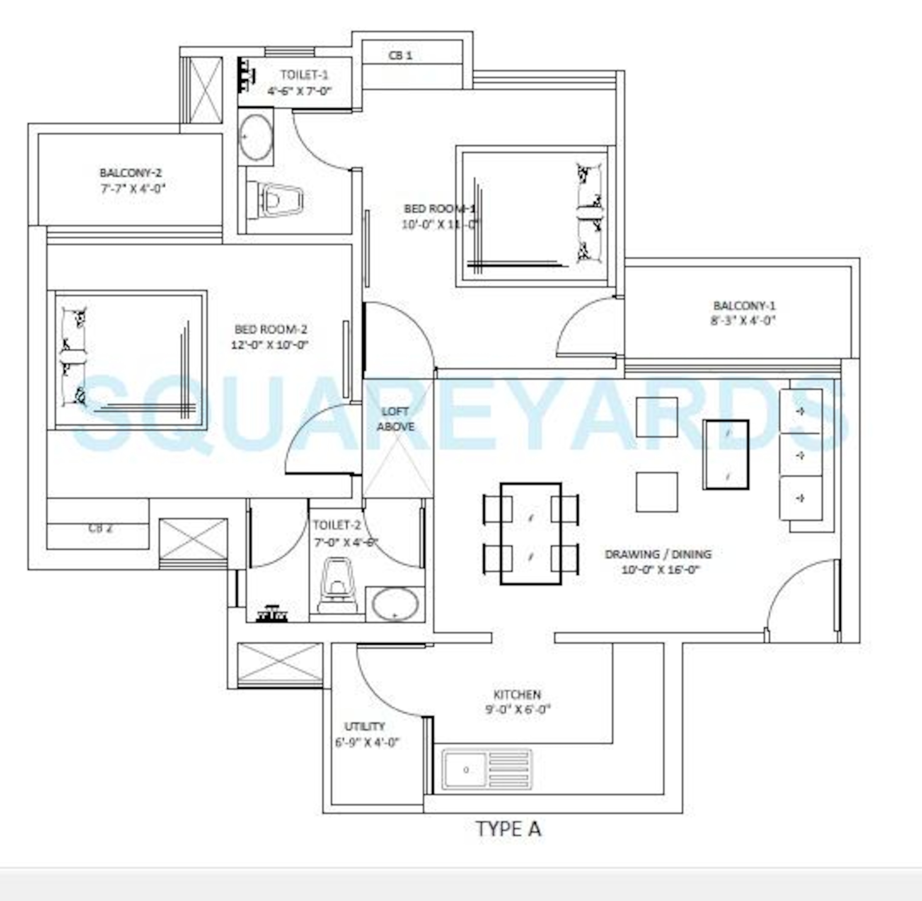 sikka kaamya greens apartment 2bhk 890sqft 1