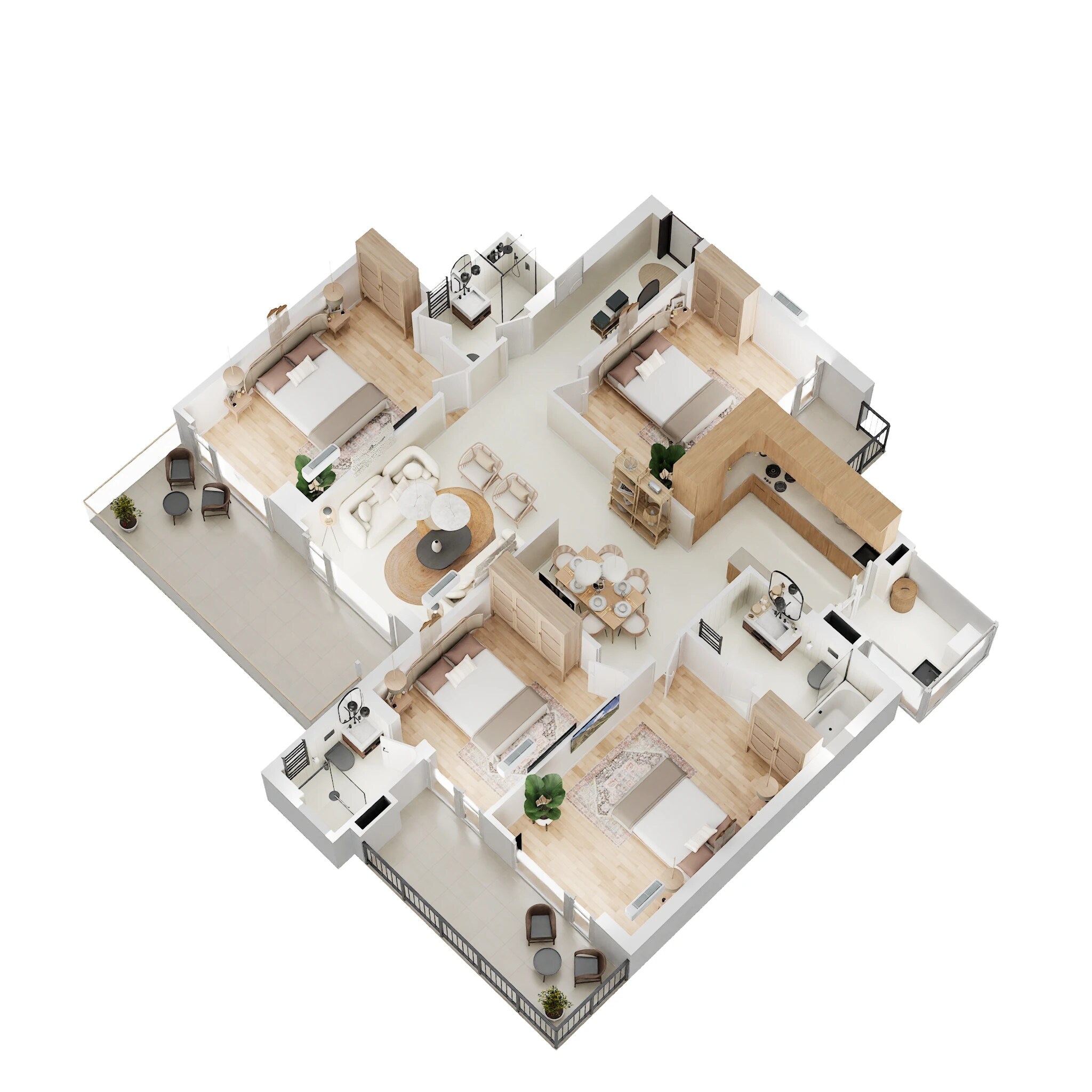 4 BHK 2125 Sq. Ft. Apartment