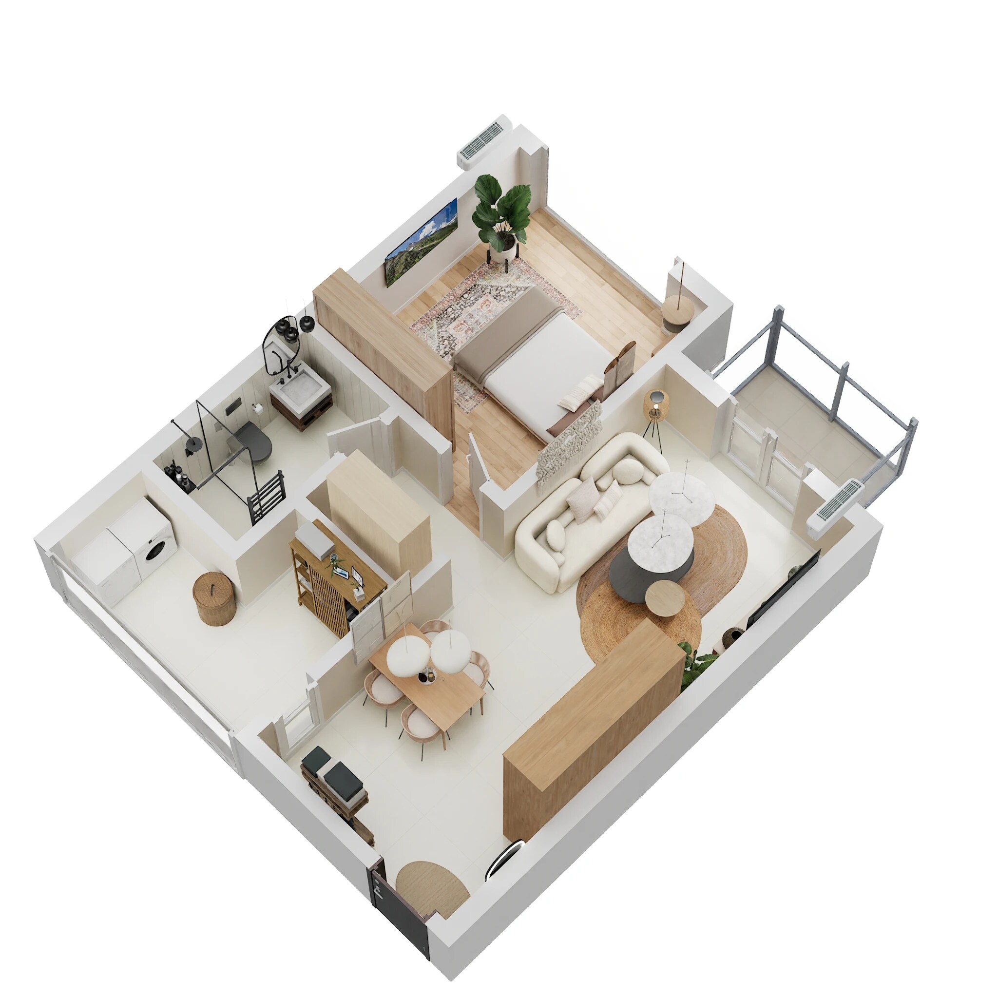 1 BHK 739 Sq. Ft. Apartment