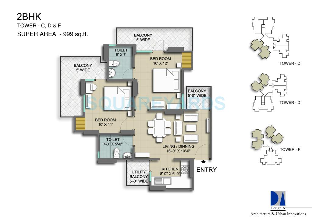 soho mascot manorath apartment 2bhk 999sqft 1