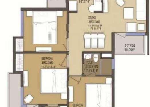 solitairian city turbo apartment 3 bhk 1373sqft 20200323140326
