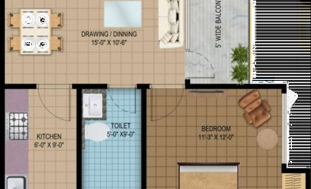 solitairian estate apartment 1 bhk 670sqft 20213306003353