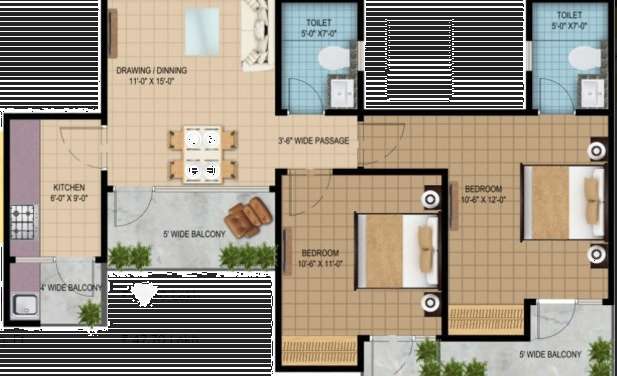 solitairian estate apartment 2 bhk 920sqft 20213306003346