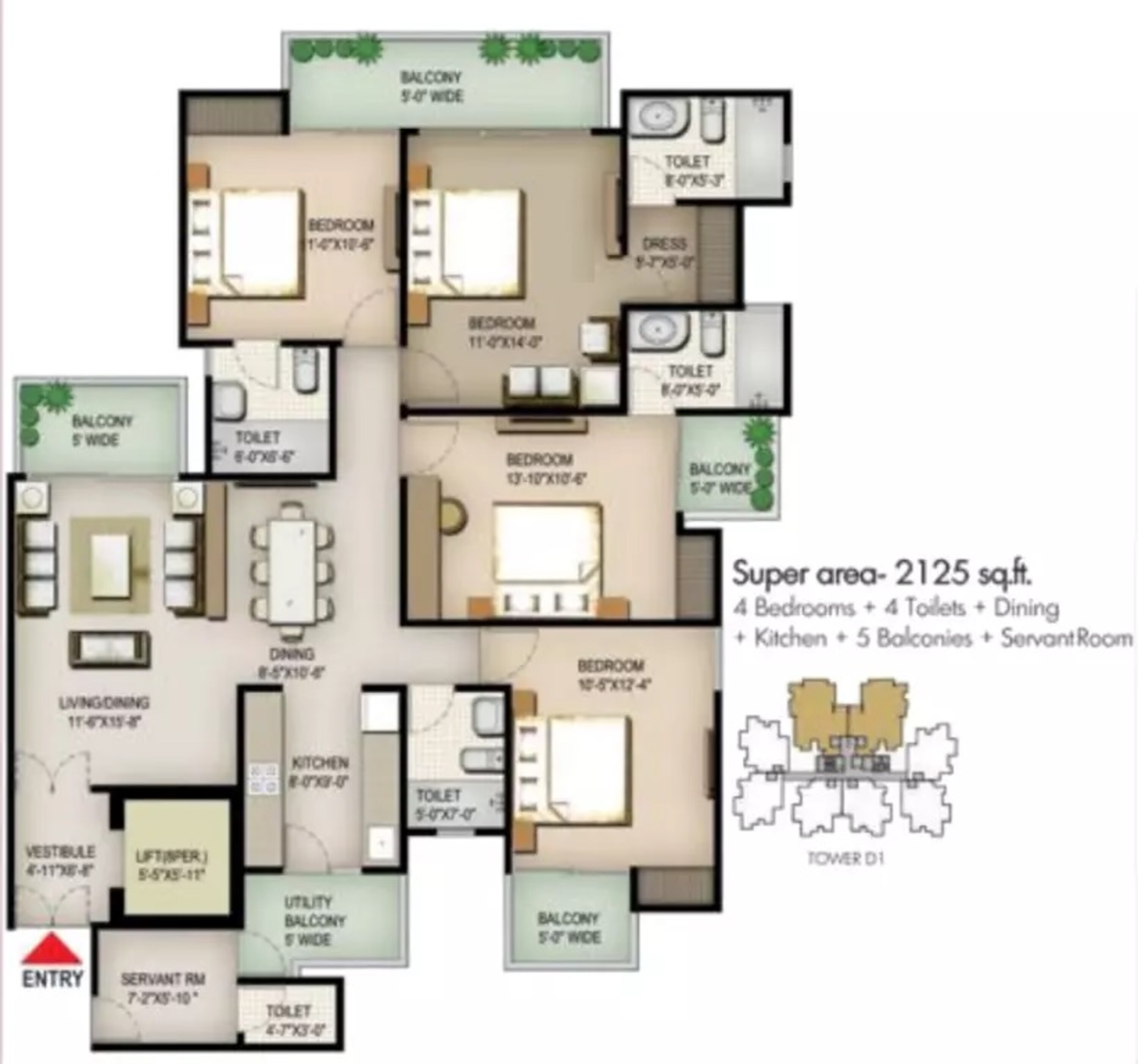 Spring Meadows in Noida Ext Tech Zone 4, Greater Noida 32.27 Lac