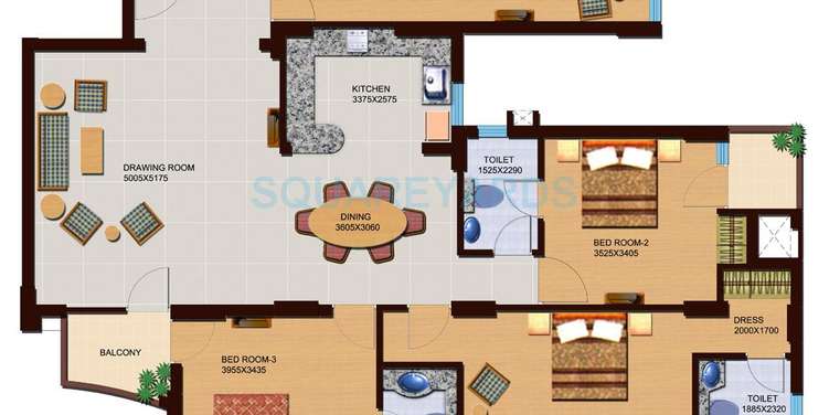 supertech czar suites apartment 4bhk 2490sqft 1