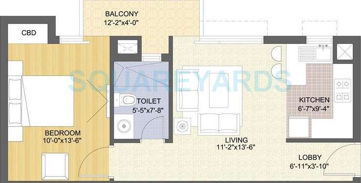 sushant serene residency apartment 1bhk 750sqft 1