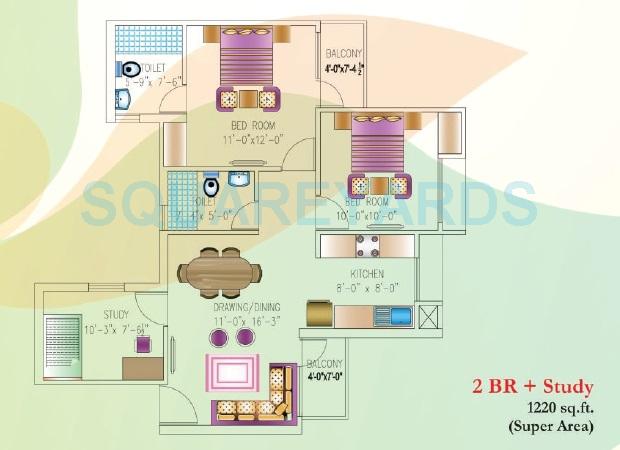 today kings park apartment 2bhk 1220sqft 1