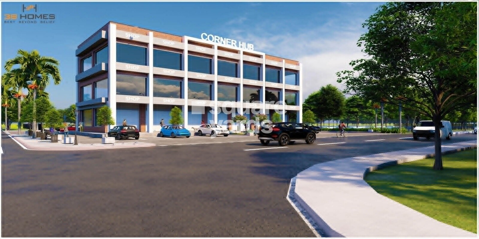 3B Homes Corner Hub Commercial Exteriors