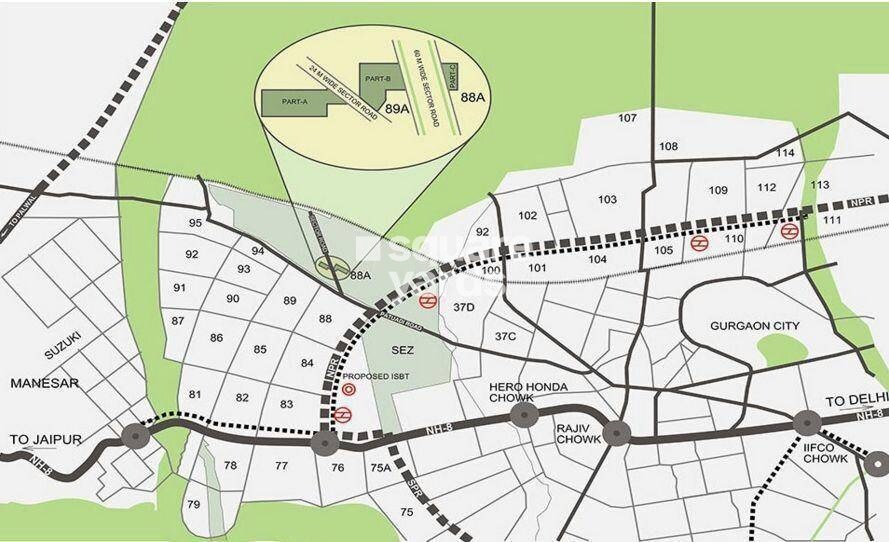 Adani Aangan Arcade Location Image