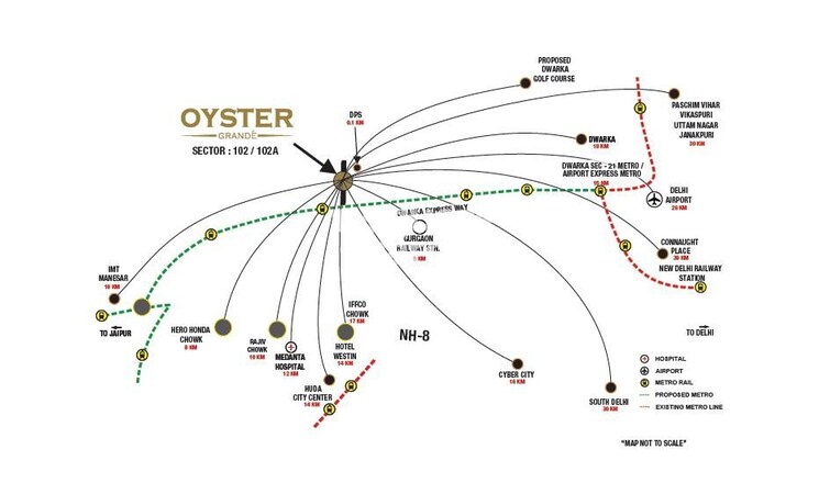 Adani M2K Oyster Grande Location Image