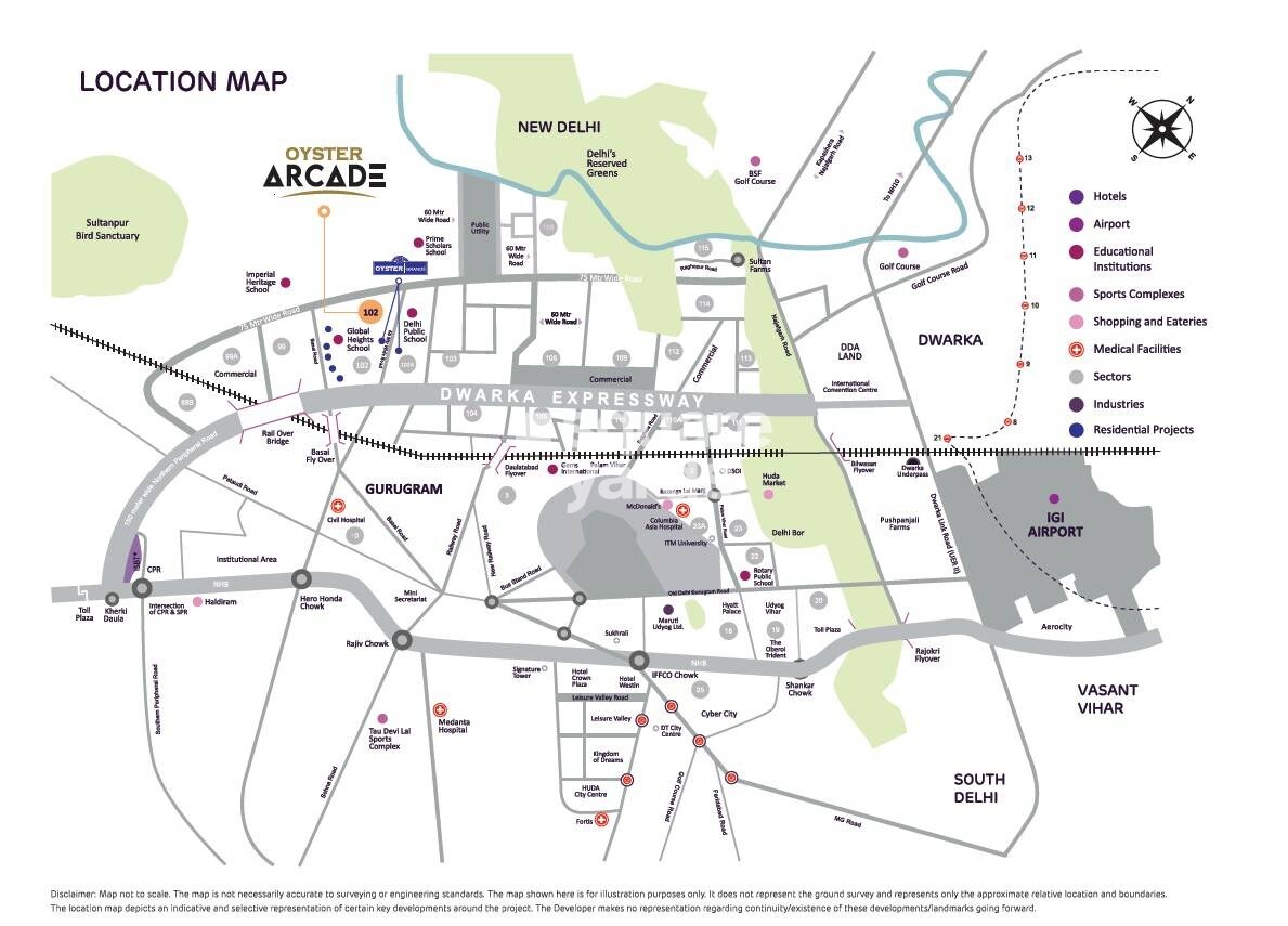 Adani Oyster Arcade Location Image