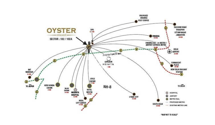 Adani Oyster Grande Phase 2 Location Image