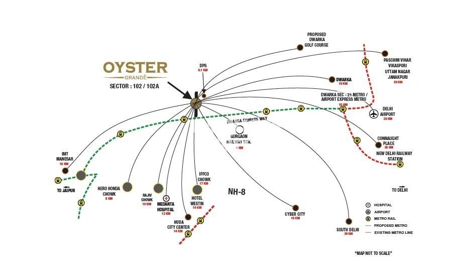 Adani Oyster Grande Phase 2 Location Image