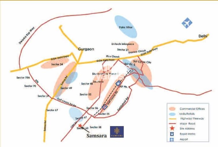 Adani Samsara Location Image