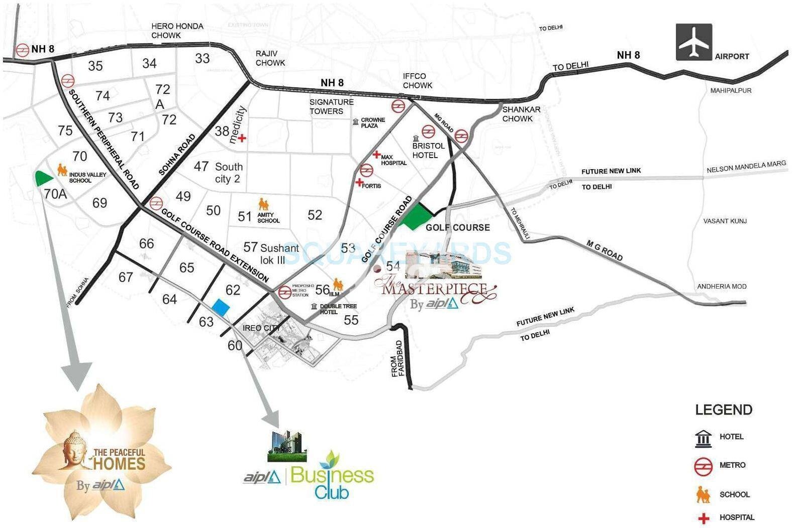 AIPL The Peaceful Homes Location Image