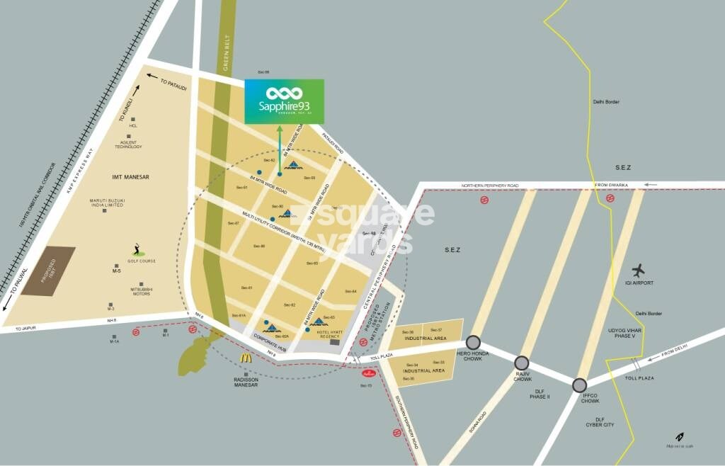Ameya Sapphire 93 Location Image