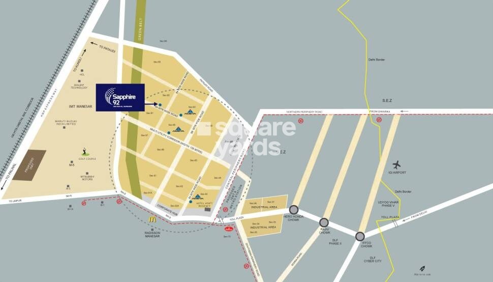 Ameya Sapphire Location Image