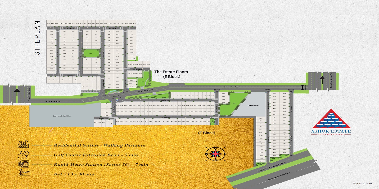 Anant Raj Ashok Estate Master Plan Image