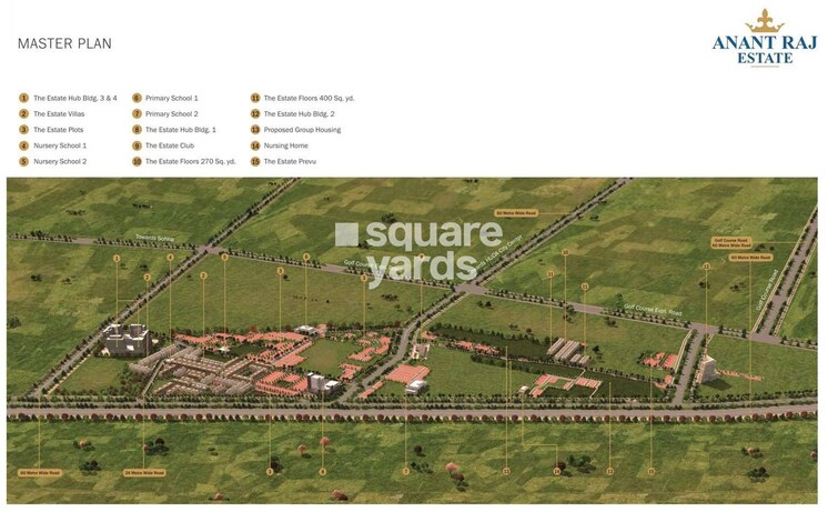 Anant Raj Estate Plots Master Plan Image