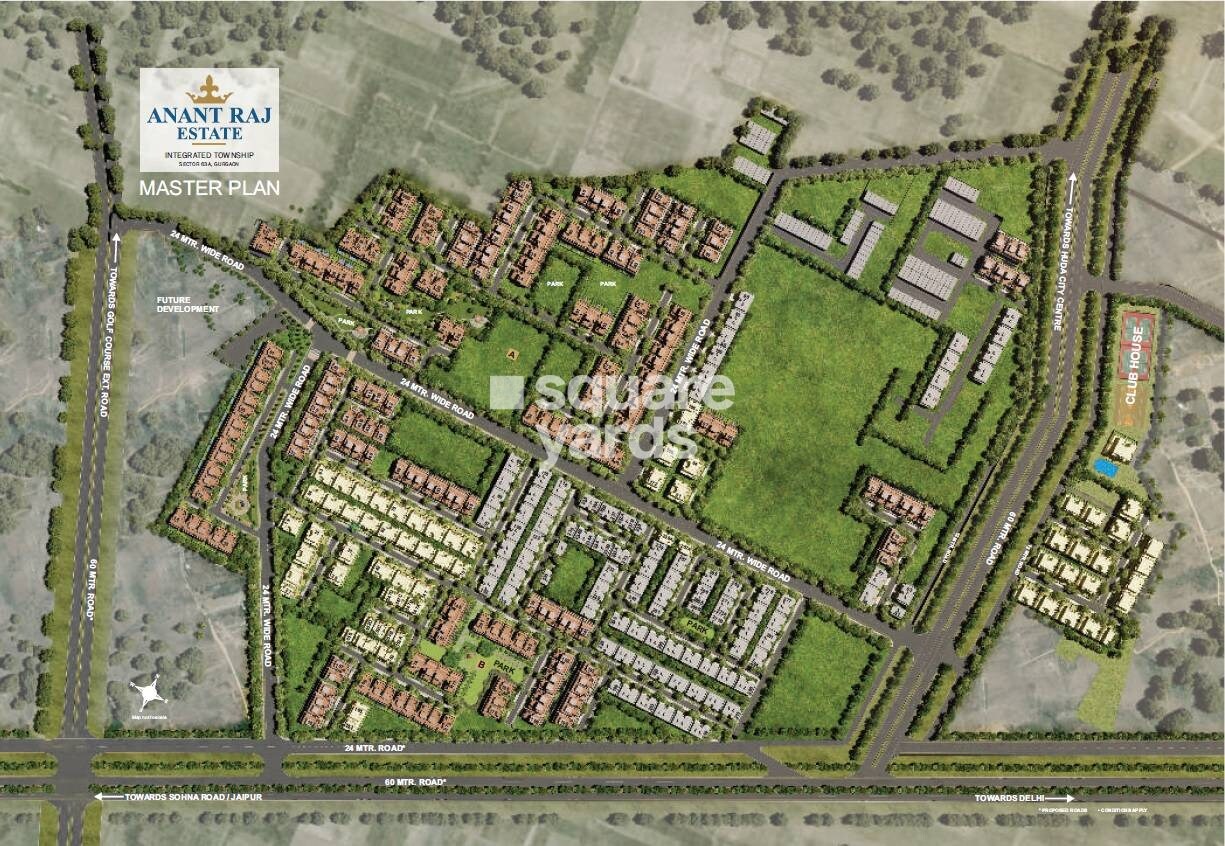 Anant Raj Estate The Villas Master Plan Image