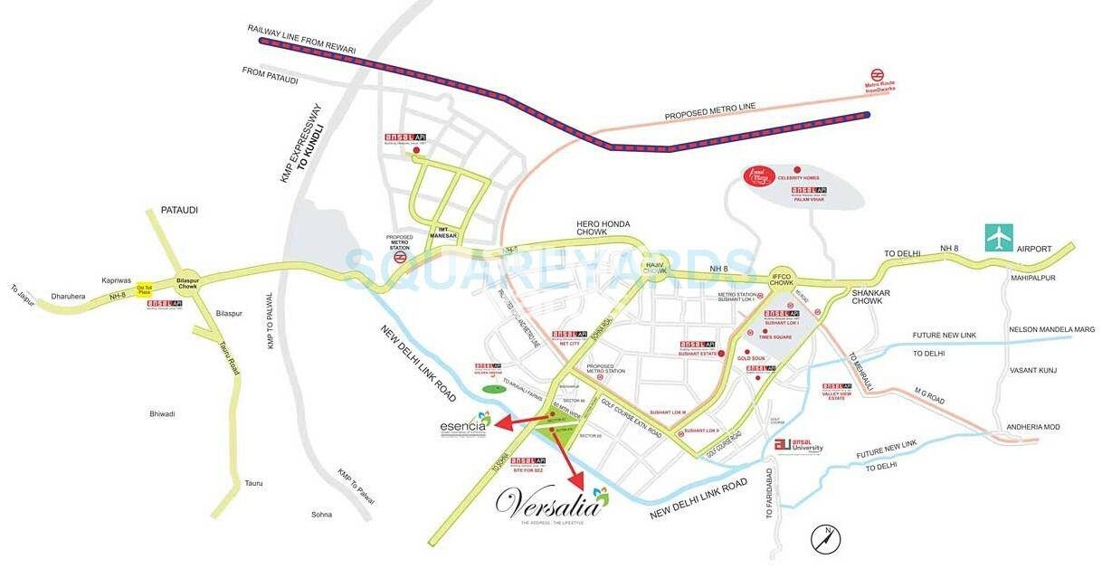 Ansal API Versalia Location Image