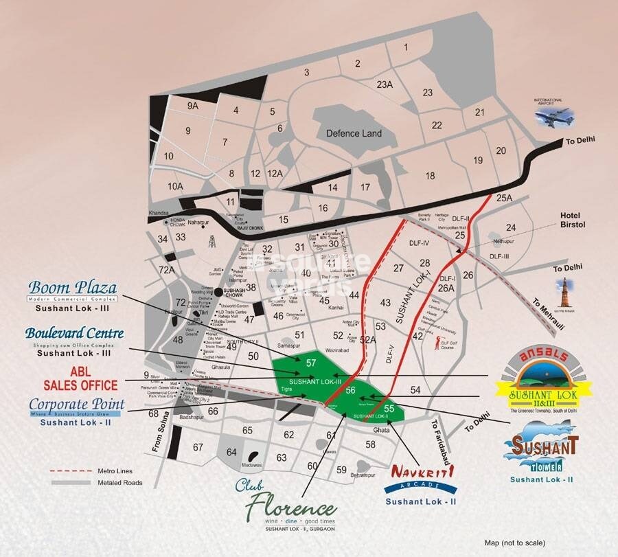 Ansal Executive Residency Location Image