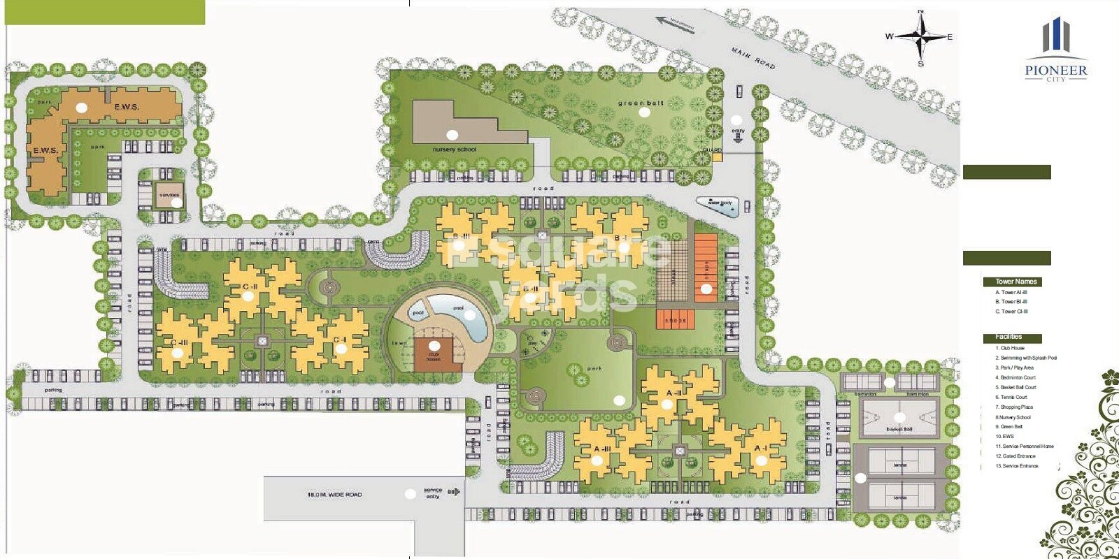 Ansal-Pioneer-City_a collage of photos of a train on a train track