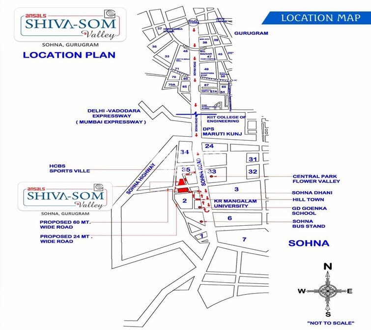 Ansal Shiva Som Valley Location Image