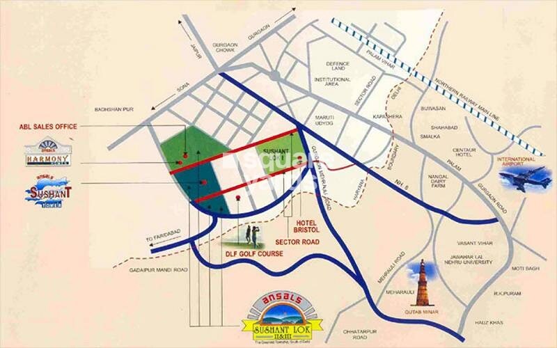 Ansal Sushant Floors Location Image