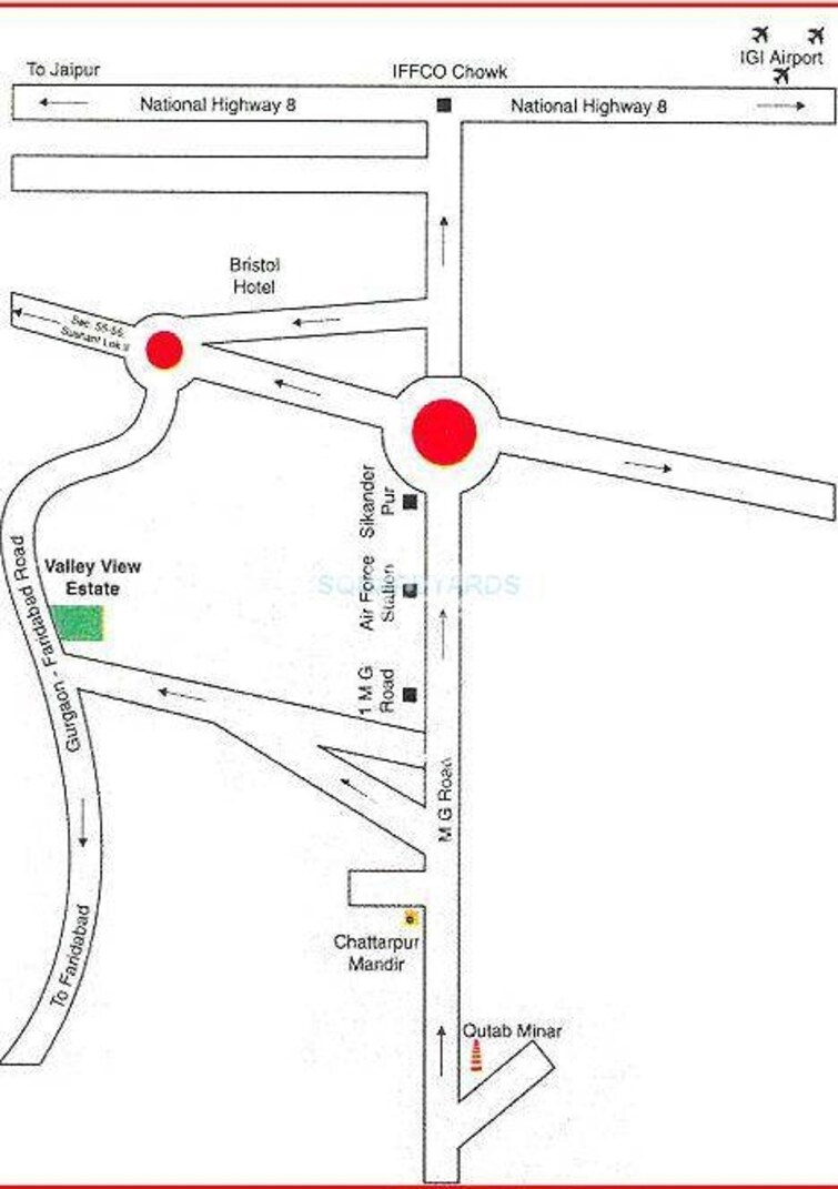 Ansal Valley View Estate Location Image