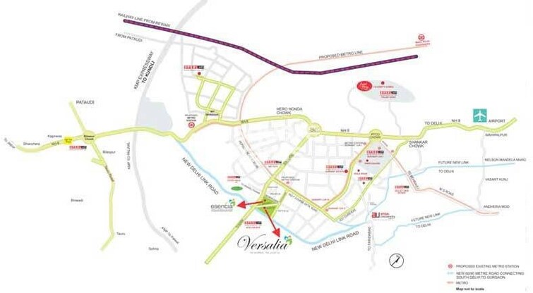 Ansal Versalia Avante Location Image