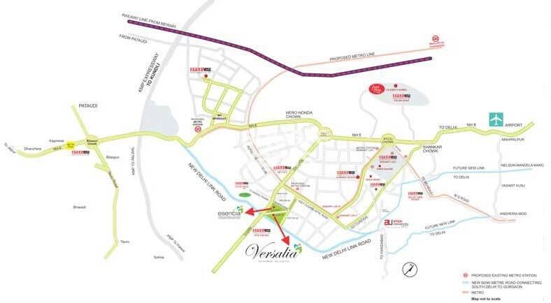 Ansal Versalia Avante Location Image