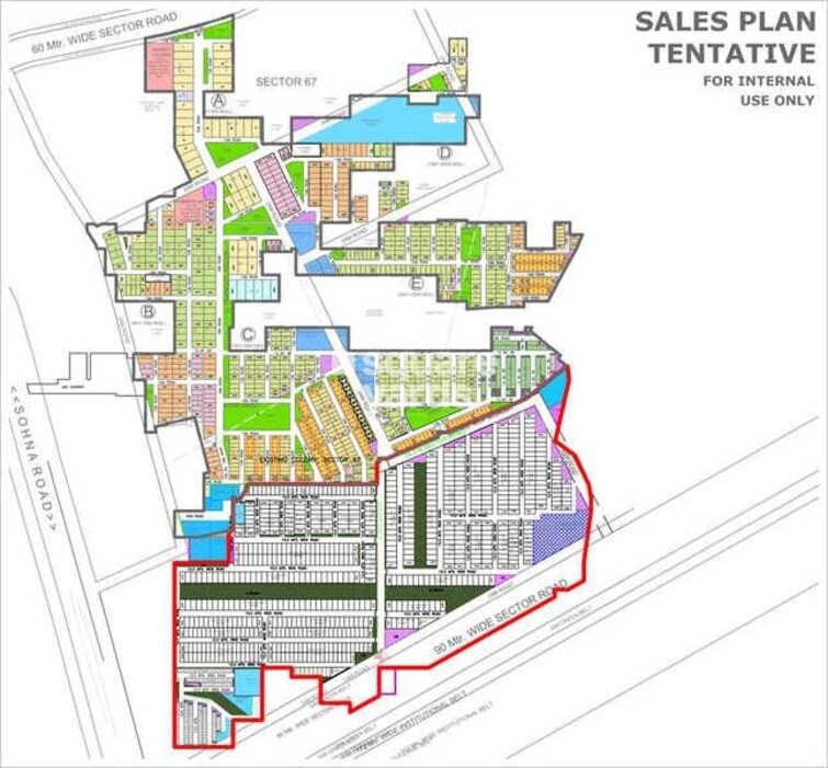 Ansal Versalia Avante Master Plan Image